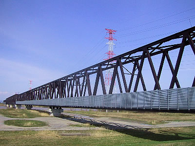 学園都市線|石狩川鉄橋|写真
