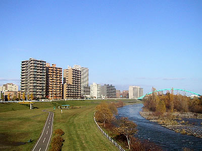 豊平川河川敷 札幌ランドスケープ